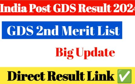 India Post GDS 2nd Merit List 2024