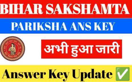 Bihar Sakshamta Exam Answer Key 2024