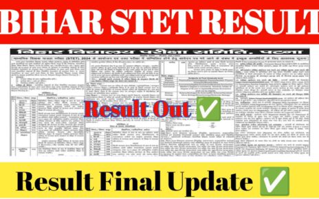 Bihar STET Result 2024