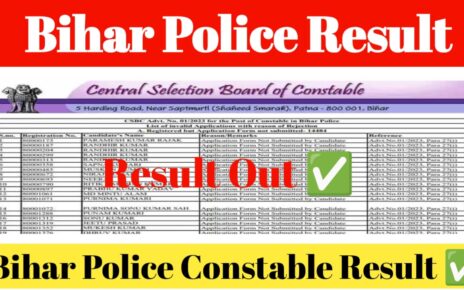 Bihar Police Constable Result 2024 Link